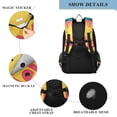 thumbnail image 4 of FORMRS Unisex School Backpack 17" Student Travel Bag with Laptop Compartment, Blue UFO, 4 of 7