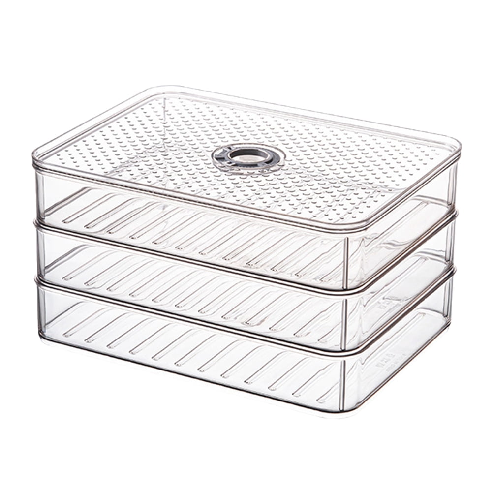 NUOLUX Storage Containers Box Fruit Vegetable Tray Cookie Containers