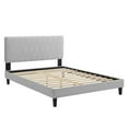 thumbnail image 2 of Modway Phillipa Performance Velvet King Platform Bed in Light Gray, 2 of 9