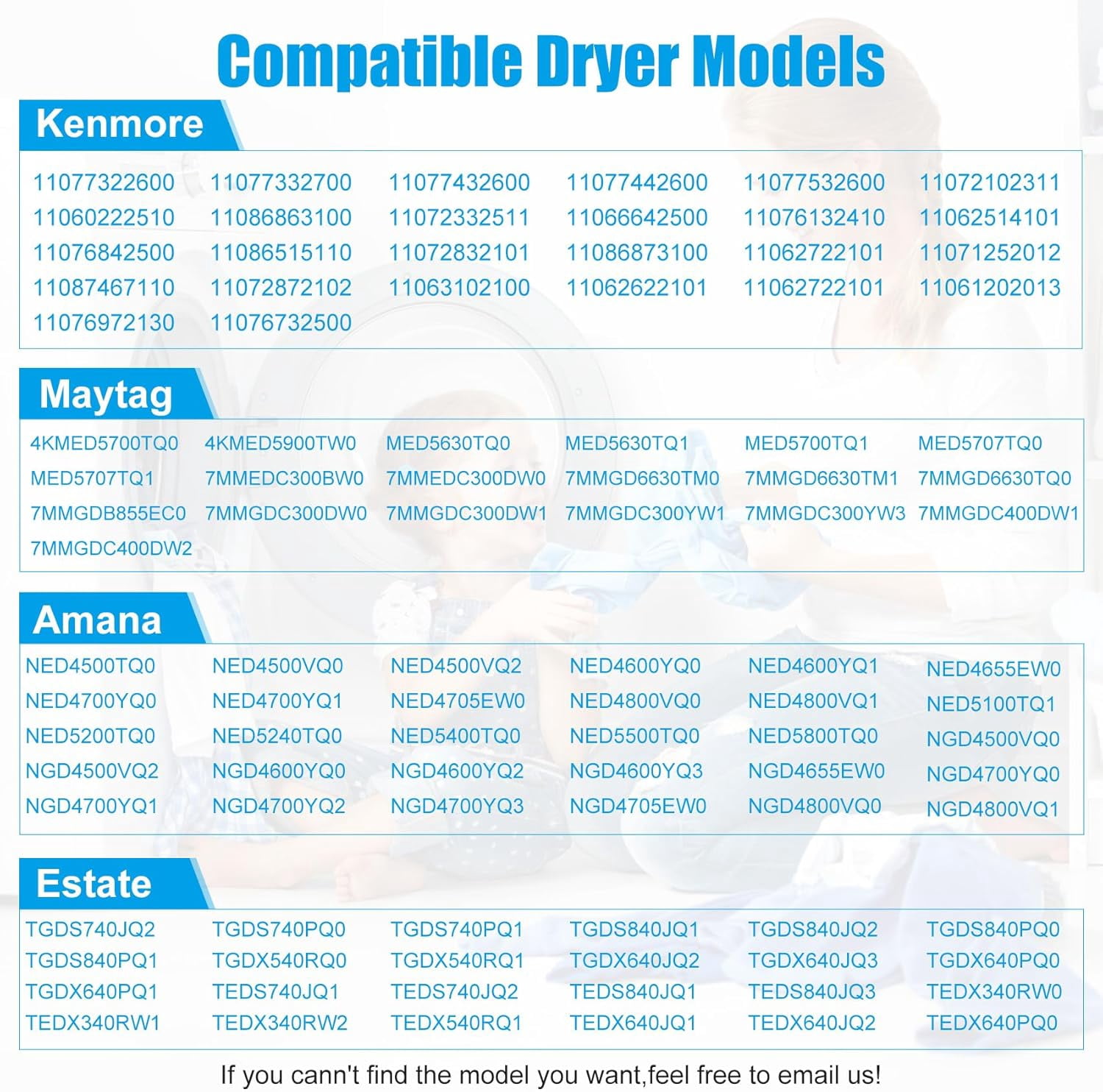 4392065 Dryer Repair Kit for Whirlpool Kenmore Maytag Amana Dryer, Includes 341241 Dryer Belt 349241T Roller 691366 Idler Pulley, Fits WED4815EW1 NED4655EW1