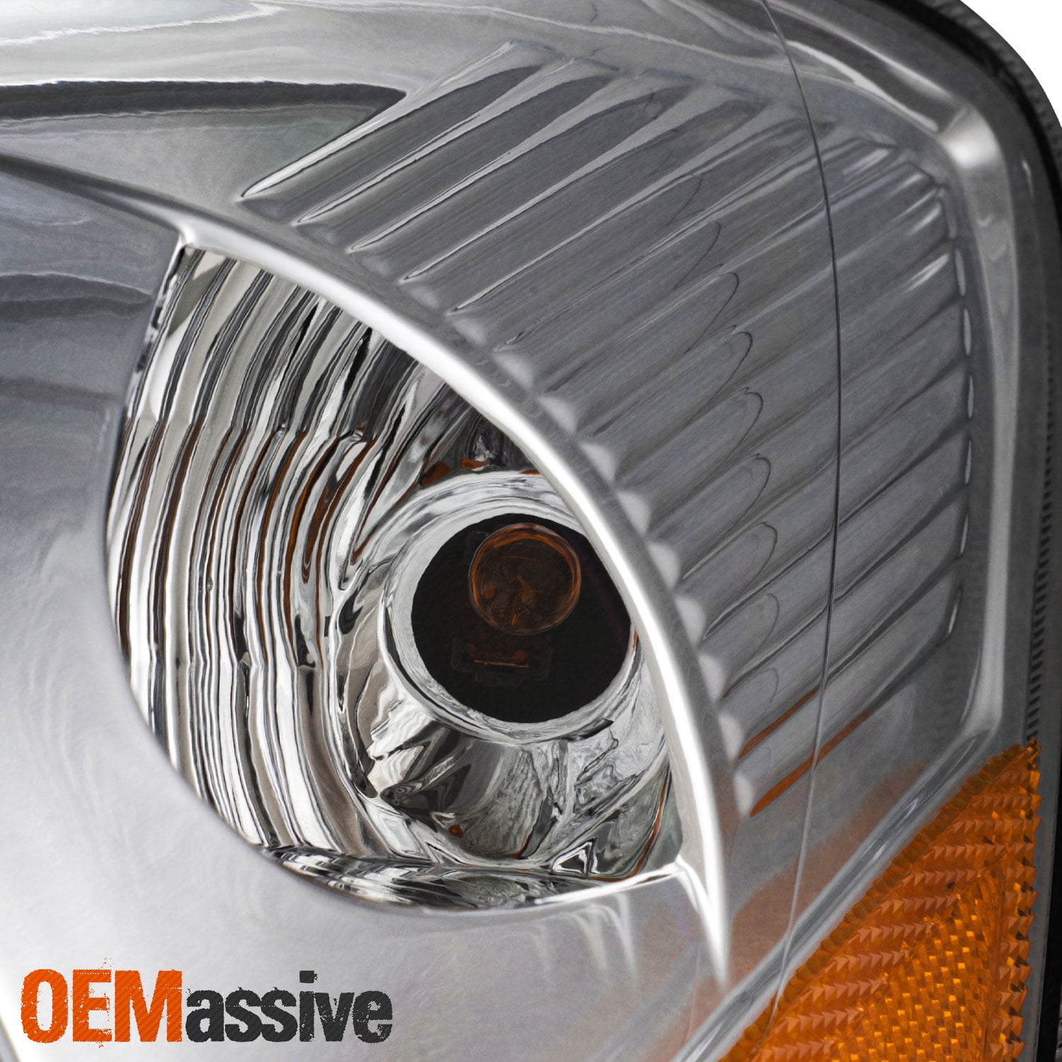 AKKON - Fits 2006-2010 Toyota Sienna Factory OE Style Headlights Replacement Assembly - Chrome Housing
