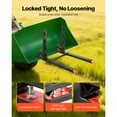 thumbnail image 3 of KFFKFF Pallet Forks, 4000 lbs Clamp on Pallet Forks, 60-Inch Total Length Heavy-Duty Tractor Fork, 3 of 9