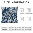 thumbnail image 5 of Wuche  Navy Blue Nautical Ocean Starfish Coral Seahorse Anchor Throw Pillow Covers, Ocean Nautical Gifts, Sea Animal Pillow Cases Home Ship Sofa Decor, 5 of 5