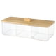 thumbnail image 4 of 1pc de almohadillas de algodón transparente soporte de almacenamiento de escritorio acrílico caja de almacenamiento de maquillaje Feliz Sencillez, 4 of 5