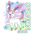 thumbnail image 3 of Men's Pokemon Colorful Sylveon Stars  Graphic T-Shirt, 3 of 6