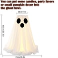 thumbnail image 3 of 31.5 in Large-Capacity Lighted Halloween Ghost Candy Bowl with Timer Remote | Halloween Candy Bowl for Trick-or-Treat, Thick Draping Ghost Sheet, Halloween Decorations for Outdoor Porch Yard Front, 3 of 6