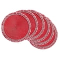thumbnail image 1 of Design Imports CAMZ11586 Tango Rouge à Franges Rondes - Lot de 6, 1 of 2
