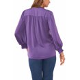 thumbnail image 4 of Vince Camuto Apparel Women's Shiried Yoke X Cf Tns And Puf Purple , L Reg US, 4 of 4