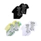 thumbnail image 3 of Instrucciones de lavado de camisas 150 piezas s de instrucciones camisetas de camisas Inserciones de instrucciones de Embalaje s de dirección Multicolor 9cmx9cm, 3 of 9