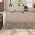 thumbnail image 5 of Washable Kitchen Runner Rug 60" x 22", Non-Slip Soft Low Profile Kitchen Rug, Farmhouse Distressed Floral Oriental Rug for Kitchen, Hallway & Laundry Room, Brown, 5 of 6