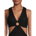 thumbnail image 4 of Madden NYC Juniors' Cut Out Ring Detail Crochet Dress, 4 of 5