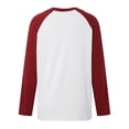 thumbnail image 5 of WEAIXIMIUNG Chemises de Maternité pour Femmes Manches Longues T-Shirt Décontracté Col Rond avec Épaule Assortie, 5 of 5