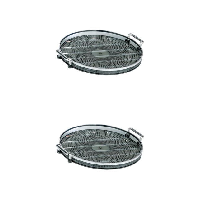 Bandeja de servicio Bewildely para gabinete Cocina Encimera Sala de estar Gris 2Conjunto