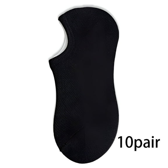 TELOLY 10Pairs Mens Ankle Socks9-13Mens Ankle Socks Size 9-11 Men's Socks ,Black
