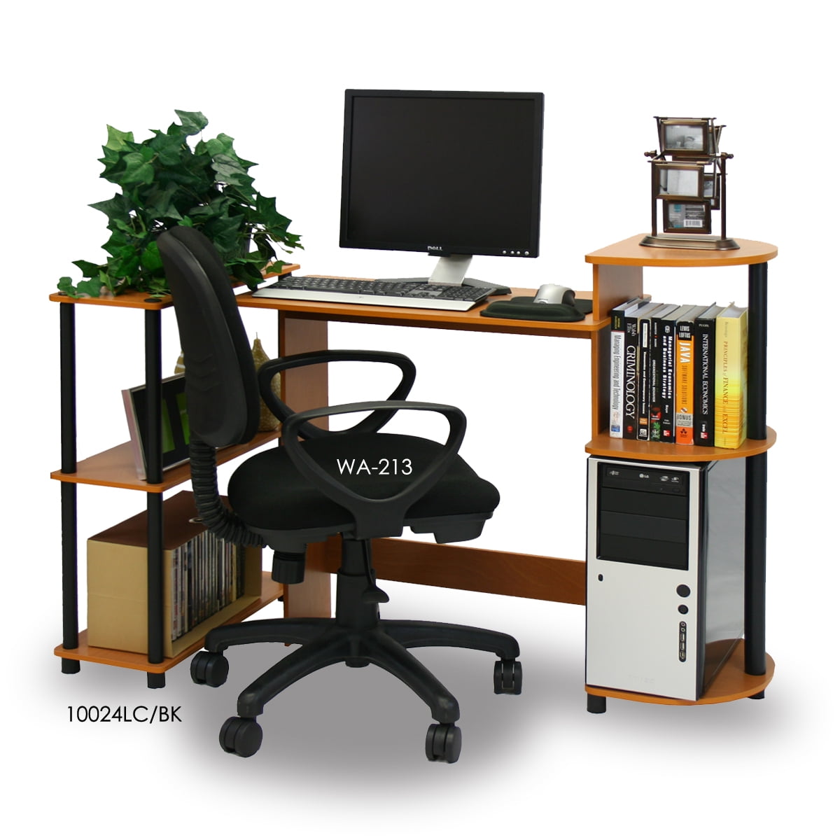Furinno 11181 Compact Computer Desk Dark Walnut Compact Computer Desk Furniture Student Kid S Laptop