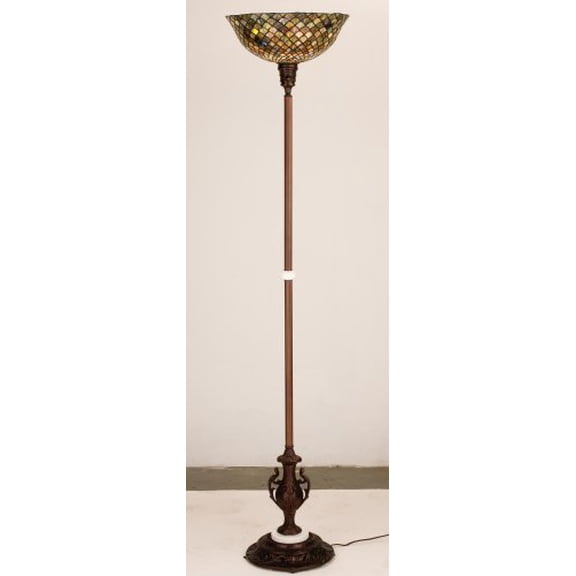 70"H Tiffany Fishscale Torchiere