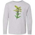 thumbnail image 3 of Inktastic Solidago Goldenrod Wildflowers Long Sleeve Youth T-Shirt, 3 of 5