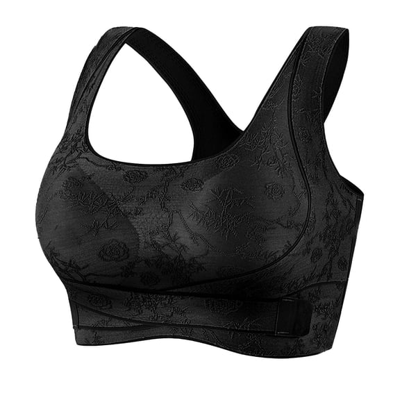 SPZTSX Womens Wirefree High Impact Sports Bra Crisscross Back Push Up Seamless Comfort Breathable Everyday Bralette