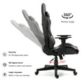 thumbnail image 3 of Gaming Chair with Zodiac Star Sign, Leo Astrology Logo Ergonomic Computer Chair with Headrest Lumbar Support Recliner Height Adjustable Swivel Office Desk Chair, Constellation, 3 of 7