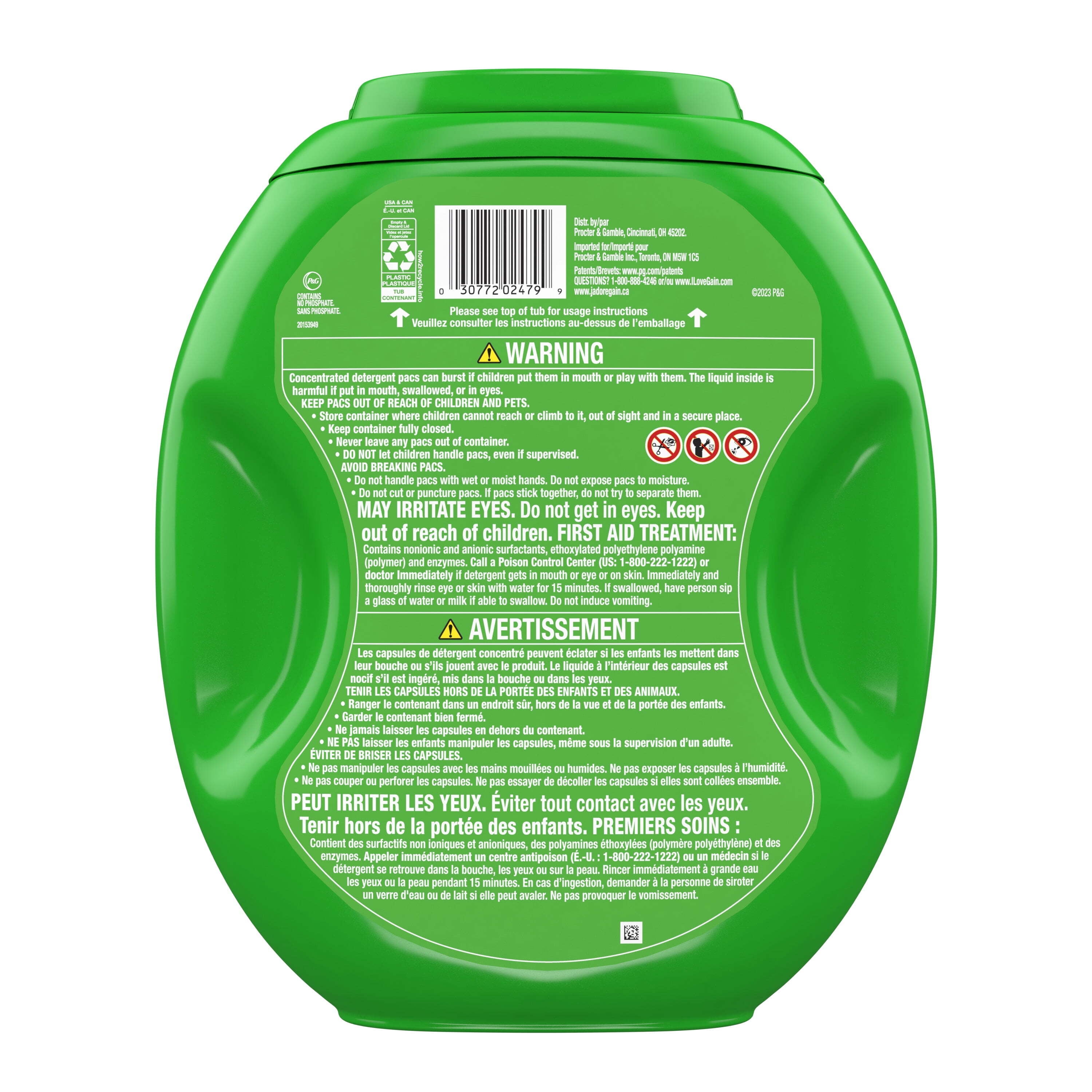 Gain Flings 3-in-1 Oxi Boost and Febreze Laundry Detergent Pacs, Moonlight Breeze Scent, 112 Count