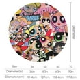 thumbnail image 2 of The Powerpuff Girls Round Tablecloth Print Decorative Table Cover Washable Table Cloths for Dining Party Picnic 60x60in, 2 of 8