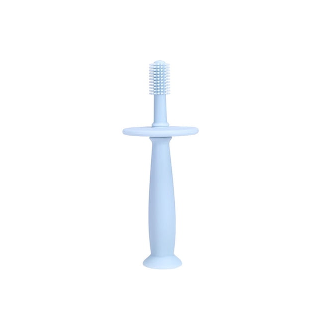Cepillo de dientes para bebés de silicona con diseño de entrenamiento, cerdas suaves/duras - Cepillo de dientes para niños pequeños, cepillo de dientes extra, cepillos de dientes manuales