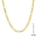 thumbnail image 5 of Unisex Italian 14k Gold Over Silver Figaro Chain - 20"-24", 5 of 5