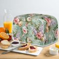 thumbnail image 4 of Yuyamidu Flower Toaster Cover 4 Slice Spill-Proof Wide Slot Microwave Oven Toaster Cover Accessories Aesthetic Bread Maker Cover Univeral Fit Kitchen Small Appliances, 4 of 7