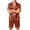 Light BrownB&06#0622L, variant on Garbnen Silk Mens Pajama Shorts Set 2 Piece Short Sleeve Button Down Sleepwear Pjs Shorts Set Cozy Mens Loungewear Sets Shorts Blue XXL