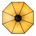 thumbnail image 4 of Meyda Tiffany 182677 Topridge 3 Light 14" Wide Semi-Flush Ceiling Fixture - Bronze, 4 of 7