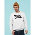 thumbnail image 2 of Slow Down Turtle Sweatshirt Men -Image by Shutterstock, Male XX-Large, 2 of 4