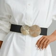 thumbnail image 5 of Wide Stretchy Belts For Women Dresses Elastic Waist Womens Belt With Gold Buckle, 5 of 5