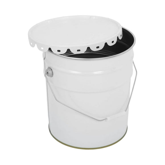 Siruishop Metal Paint Can Multifunctional Empty Paint Pail for Varnish Paint Adhesives 20L