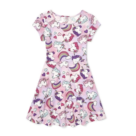 The Children's Place Printed Pleat Knit Dress (Little Girls & Big (Best Places To Find Dresses)