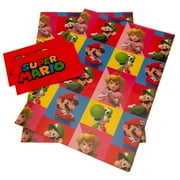 Super Mario Characters Gift Wrap (Pack of 4)
