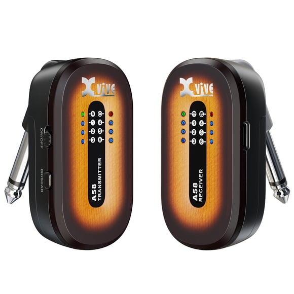 Sistema de guitarra inalámbrico Xvive A58 5.8GHz Vintage Sunburst