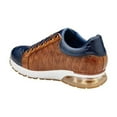 thumbnail image 4 of Belvedere Sacco Genuine Ostrich and Soft Italian Calf Leather Sneaker Navy E25, 4 of 5