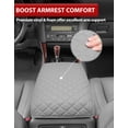 thumbnail image 4 of KBH Center Console Cover for 1998-2005 Lexus GS300 GS400 GS430, Middle Console Arm Rest Lid Cushion Cover, Anti-Scratch Leather Trim Interior, Gray, 4 of 8