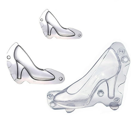 

huaai clear high shoe 3d cake heel diy mould chocolate molding candy make tool kitchenã¯â¼âdining bar white