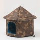 thumbnail image 4 of Kennel Dog House Soft Pet Bed Tent Indoor Outdoor Enclosed Sleeping Nest Basket with Removable Cushion Travel Dog Accessory ShopWise Round, 4 of 7
