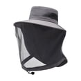 thumbnail image 2 of Mosquito Net Hat with Hidden Breathable Mesh,Womens Sun Hat Outdoor UV Protection,UV Protection Hat for Outdoor Fishing Gardening, 2 of 7
