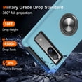 thumbnail image 2 of for Google Pixel 8 Case, Slim Fit Case for Pixel 8 with Ring Holder Kickstand [Military Grade Drop Tested] [TPU+PC] Dual Layer Shockproof Protective Phone Case for Google Pixel 8, Sierra Blue, 2 of 14
