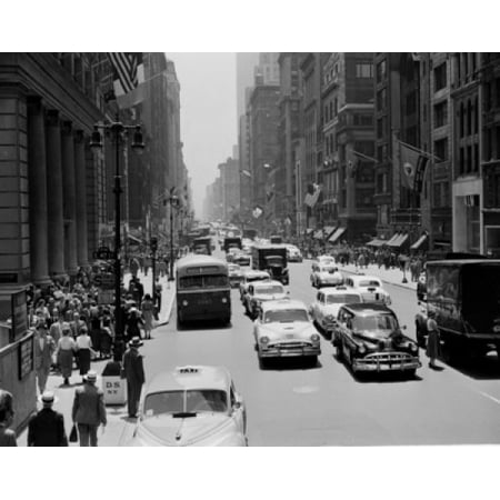 47th Street Photo - USA New York State New York City Fifth Avenue from 47th Street Poster Print