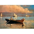 thumbnail image 2 of Homer, Winslow 14x11 Black Ornate Wood Framed with Double Matting Museum Art Print Titled - Glouchester Harbor, 2 of 4
