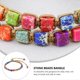 thumbnail image 4 of 1Pc Crystal Stone Energy Bracelet Seven Chakras Bracelet Decoration (Colorful), 4 of 4