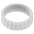 thumbnail image 4 of Silicone Ring Tyre Pattern Silicone Wedding Ring Gift (Light Gray), 4 of 8