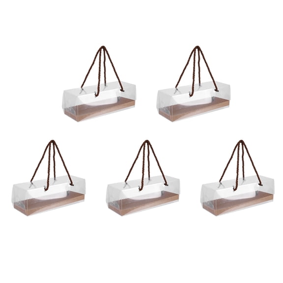 AURARMLET Cupcake Packing Boxes Paper 5Pcs 8.7x3.1x3.1in