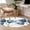 White, variant on Navy Blue Tulip Round Area Rug 4 FT, Non Slip Indoor Outdoor Rug, Watercolor Farmhouse Floral Botanical Washable Soft Circular Carpet Non-Shedding Floor Mat for Coffee Table Nursery Foyer Balcony