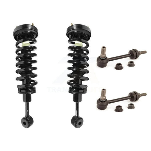 Transit Auto Front Complete Shock Assembly and TOR Link Kit for Car 2004 Ford F-150 4WD Excludes Rear Wheel Drive Vehicles with Torsion Suspension Lift Kits - Left Right Side KSS-100502