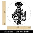 thumbnail image 2 of Roman Soldier Centurion Sword Shield Self-Inking Rubber Stamp Ink Stamper - Purple Ink - Medium 1 Inch, 2 of 7